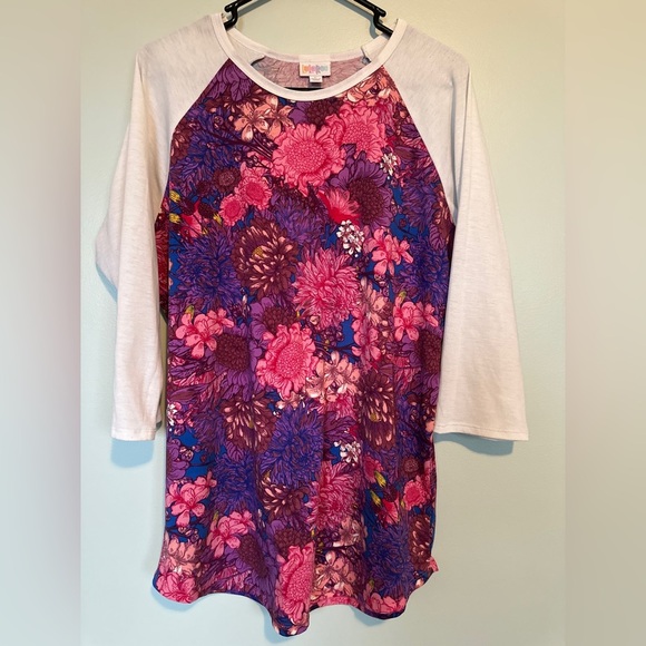 LuLaRoe Pink and Purple Top - Picture 1 of 3